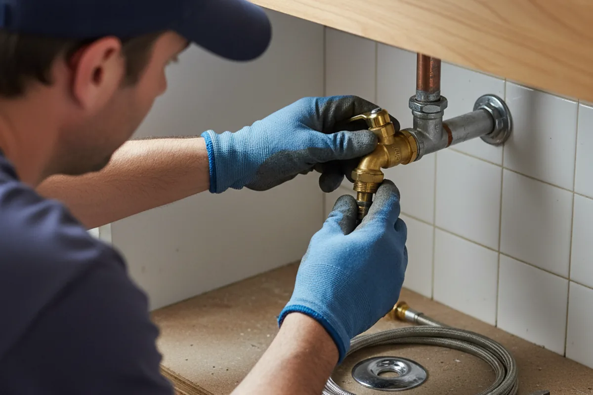 Shutoff valve and fitting work during Repiping in Alpharetta